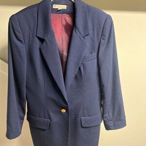 VINTAGE Norm Thompson Navy Blazer - 10